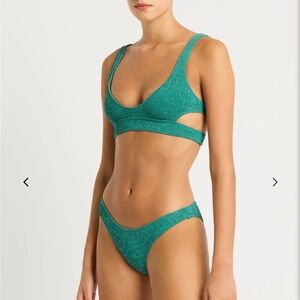 Bond eye swim- teal textured bikini set